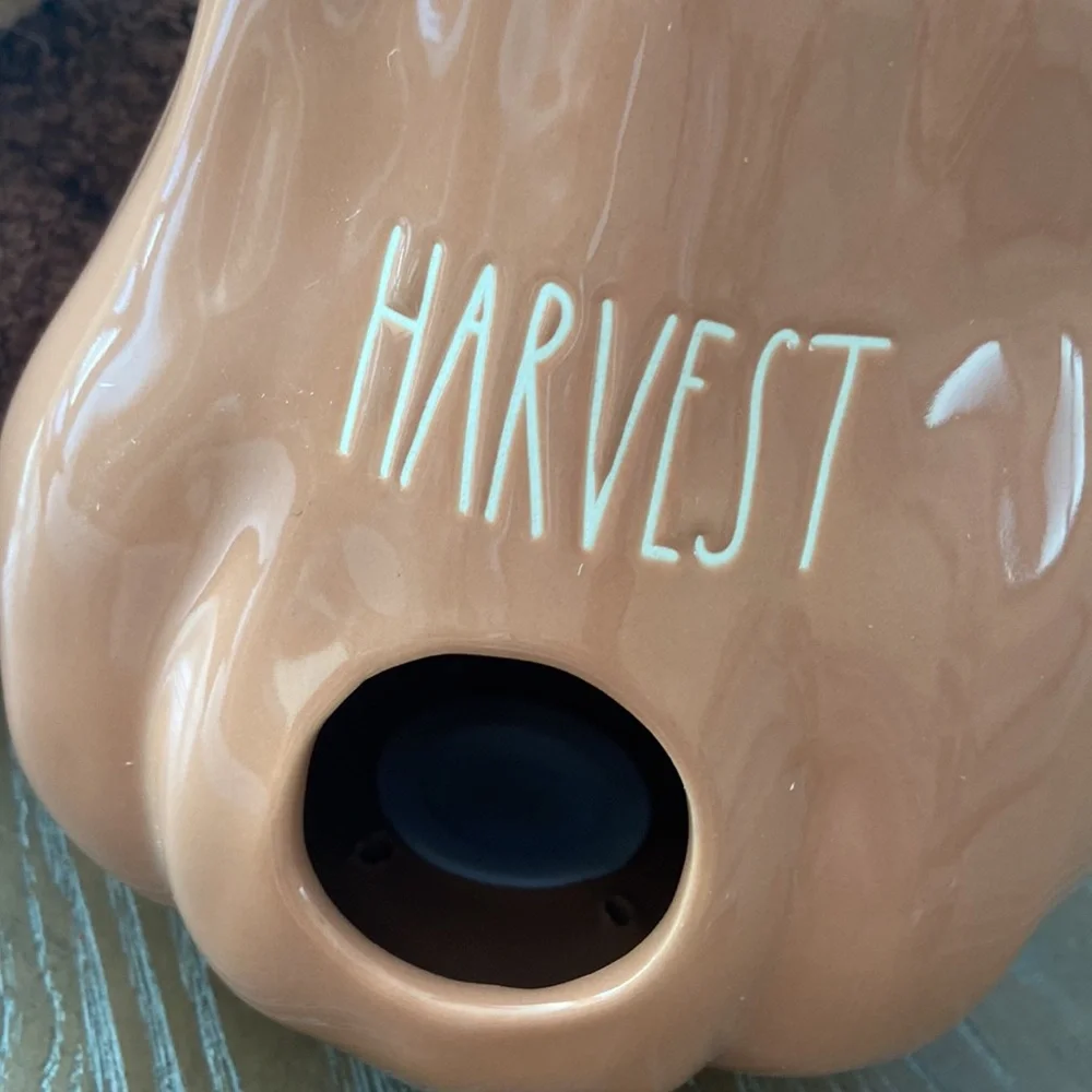 NEW! Rae Dunn Ceramic Farmhouse Harvest Gourd Pumpkin Birdhouse